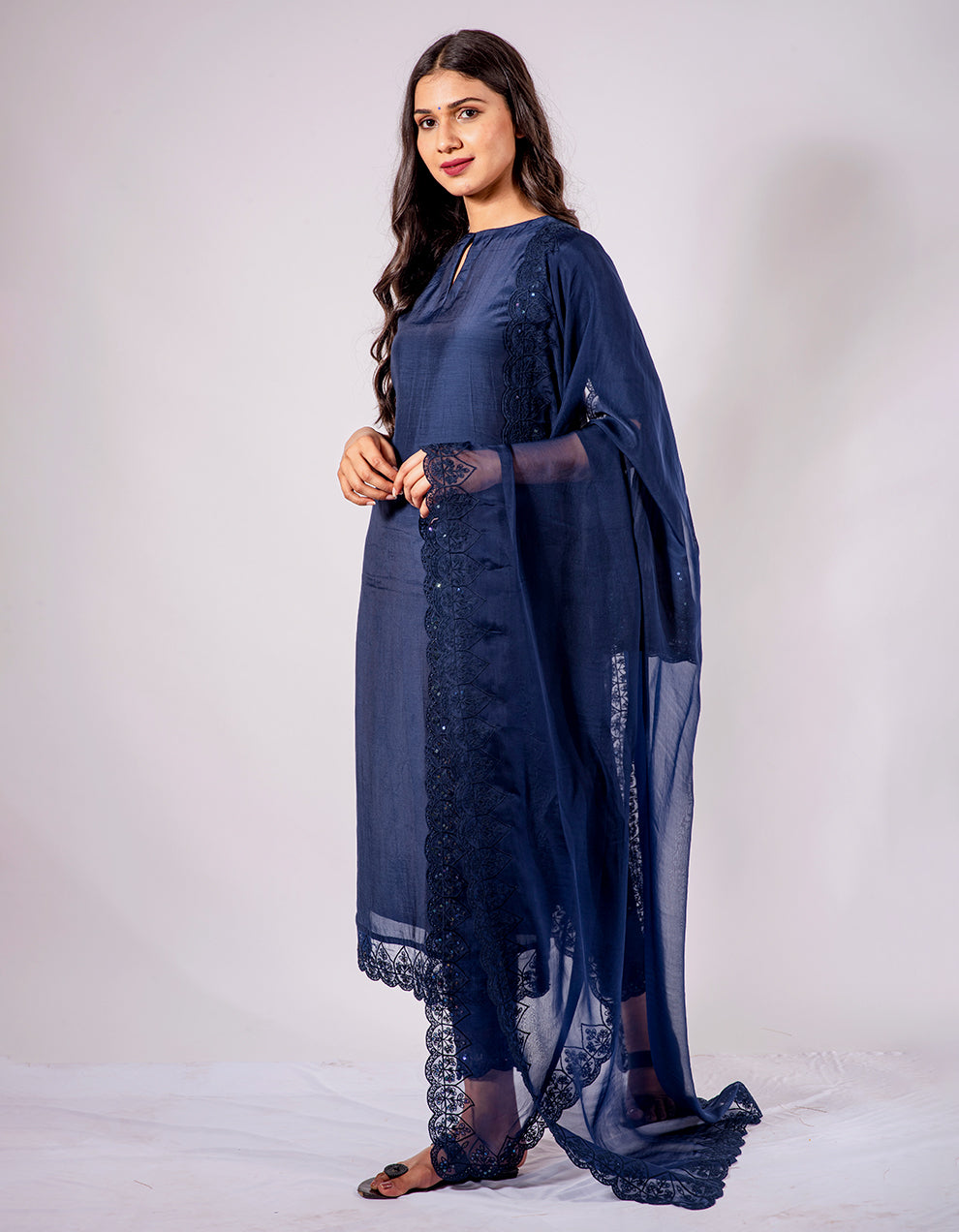 Buy-blue-muslin-cotton-straight-pants-dress-for-women-in-India