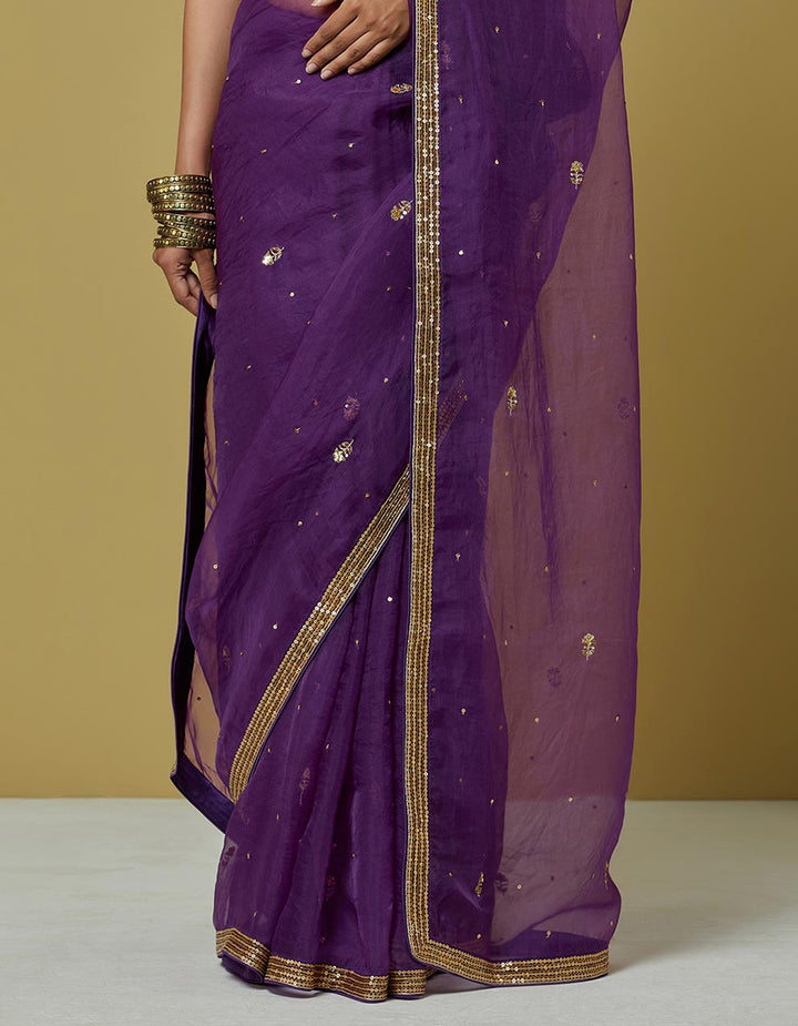 purple-embroidery-printed-chanderi-blouse-with-organza-saree-and-satin-petticoat